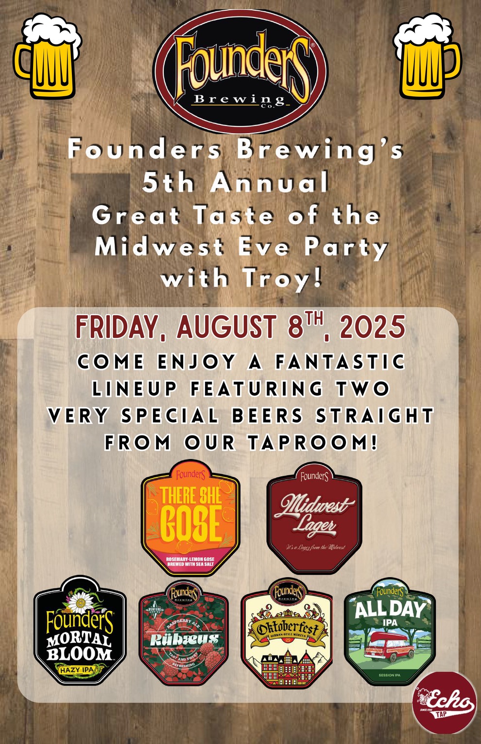 Founders_Echo Tap_Great Taste_2025-3 Echo Tap Trivia Thursdays